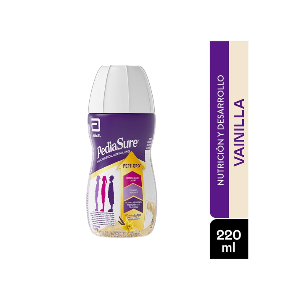 COMPLEMENTO PEDIASURE PEPTIGRO LIQUIDO VAINILLA FRASCO 220 ML