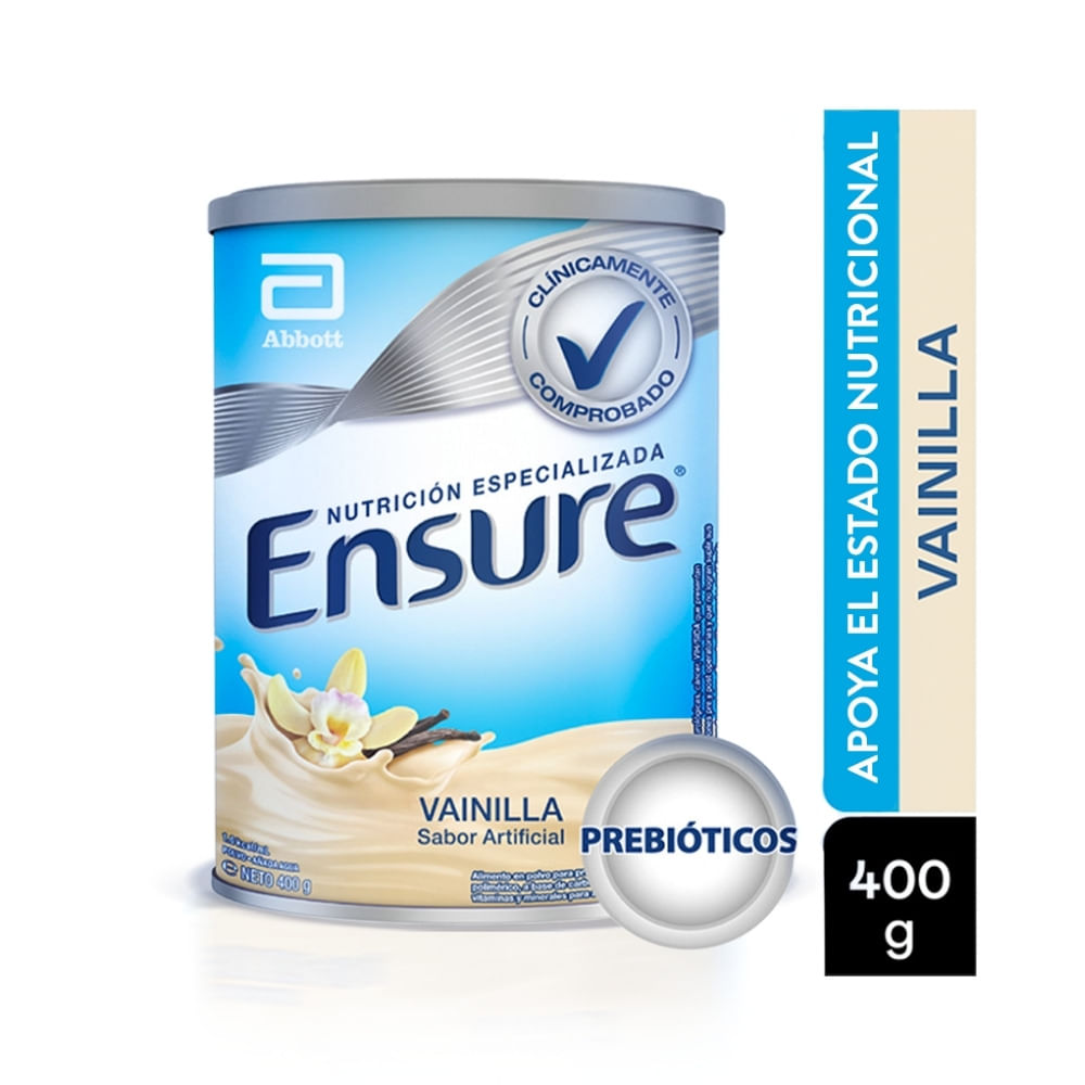 ENSURE VAINILLA POLVO LATA 400 G