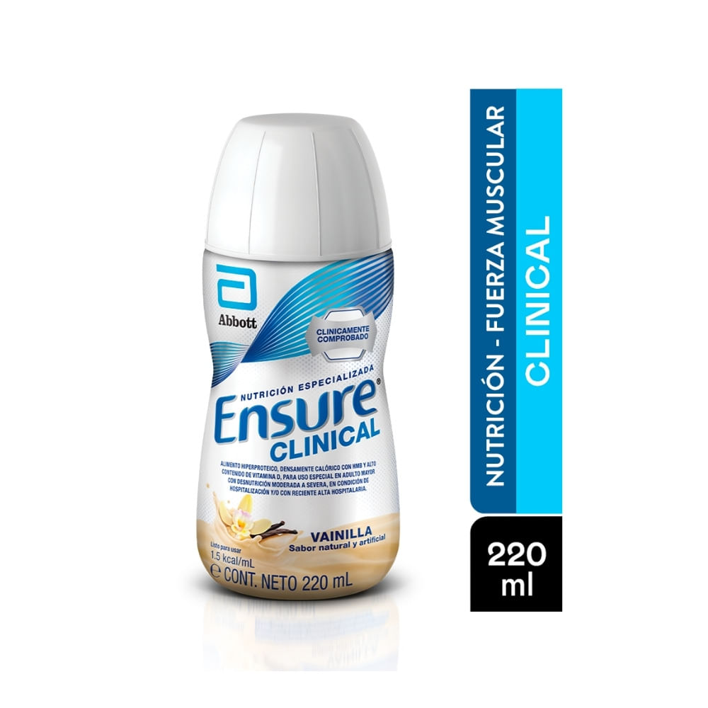 ENSURE CLINICAL LIQUIDO VAINILLA FRASCO 220 ML