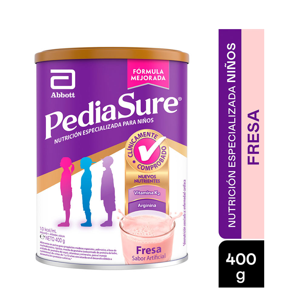 COMPLEMENTO PEDIASURE POLVO FRESA LATA 400 G
