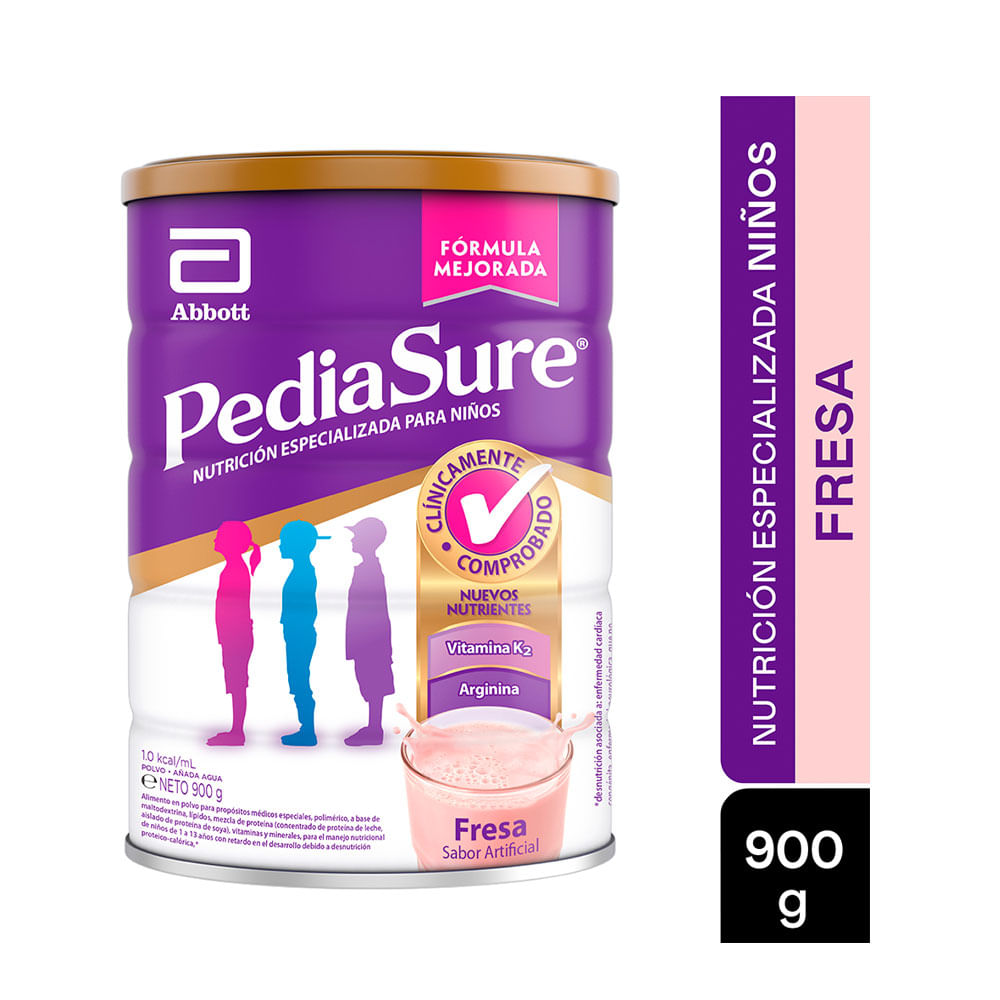 COMPLEMENTO PEDIASURE POLVO FRESA LATA 850 G