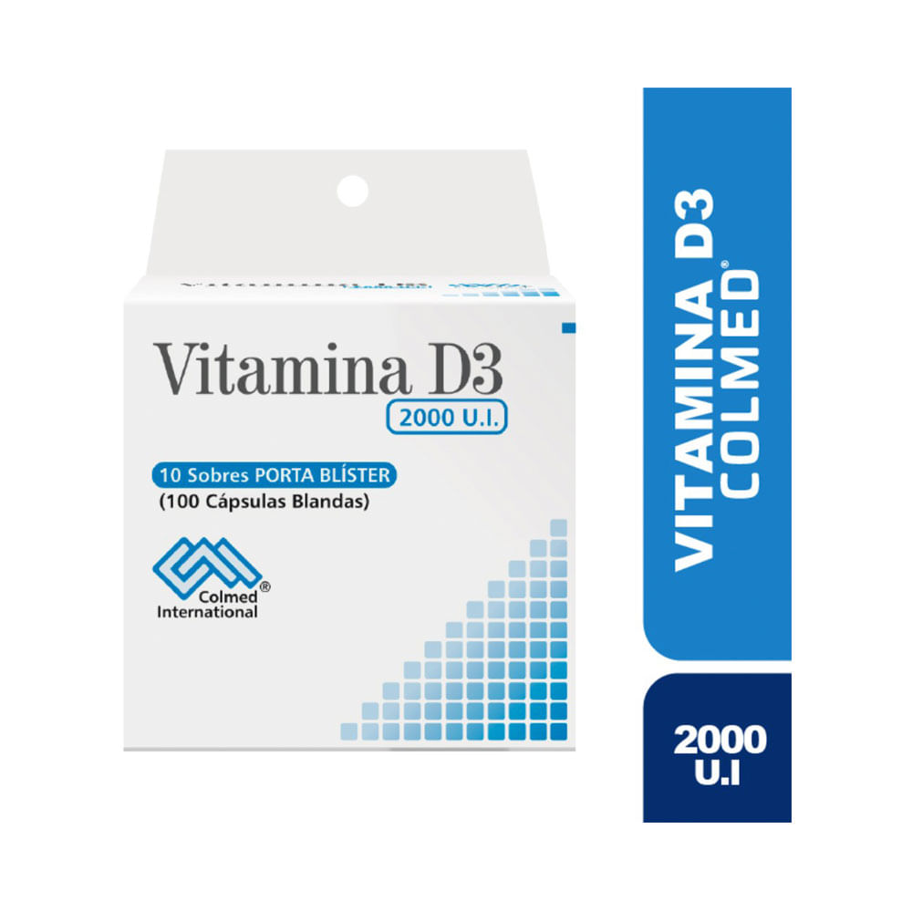 VITAMINA D3 COLMED CAPSULAS BLANDAS 2000 UI