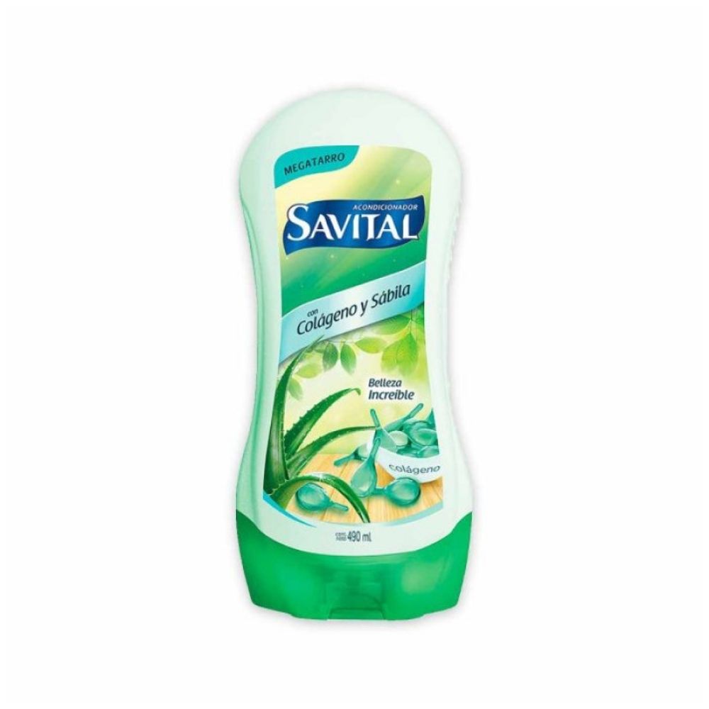 ACONDICIONADOR SAVITAL COLAGENO SABILA FRASCO 490 ML