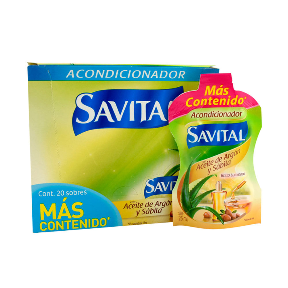 ACONDICIONADOR SAVITAL ACEITE ARGAN/SABILA