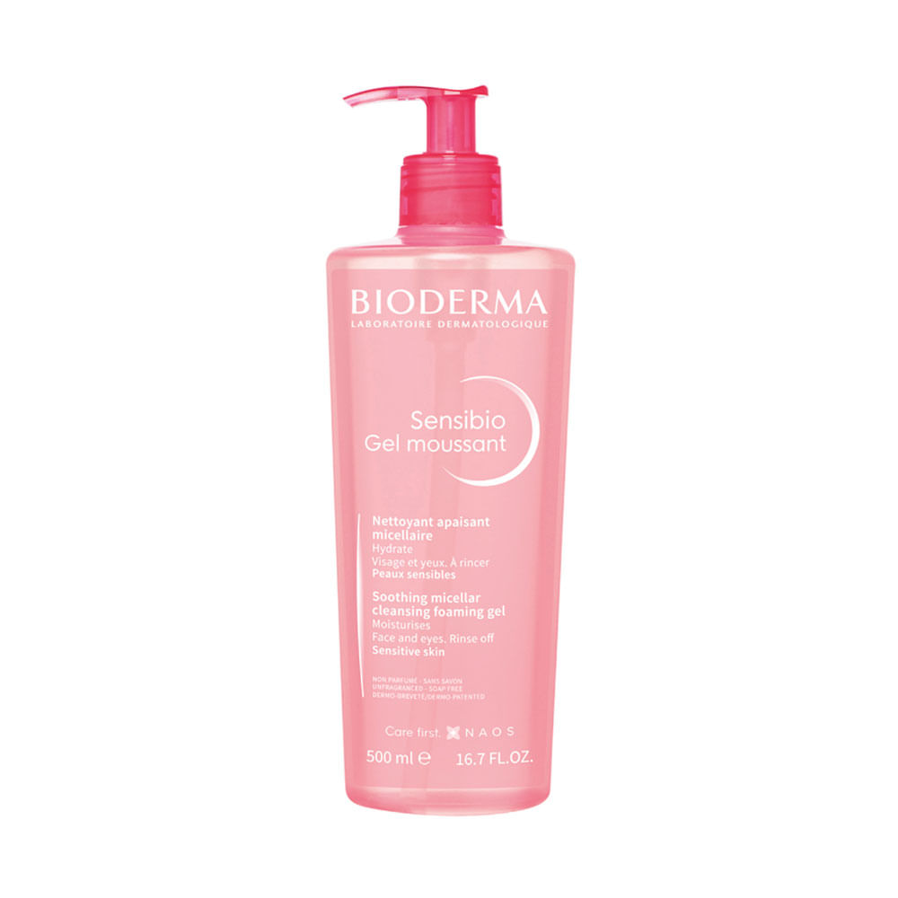 SENSIBIO GEL MOUSSANT LIMPIADOR BIODERMA FRASCO 500 ML