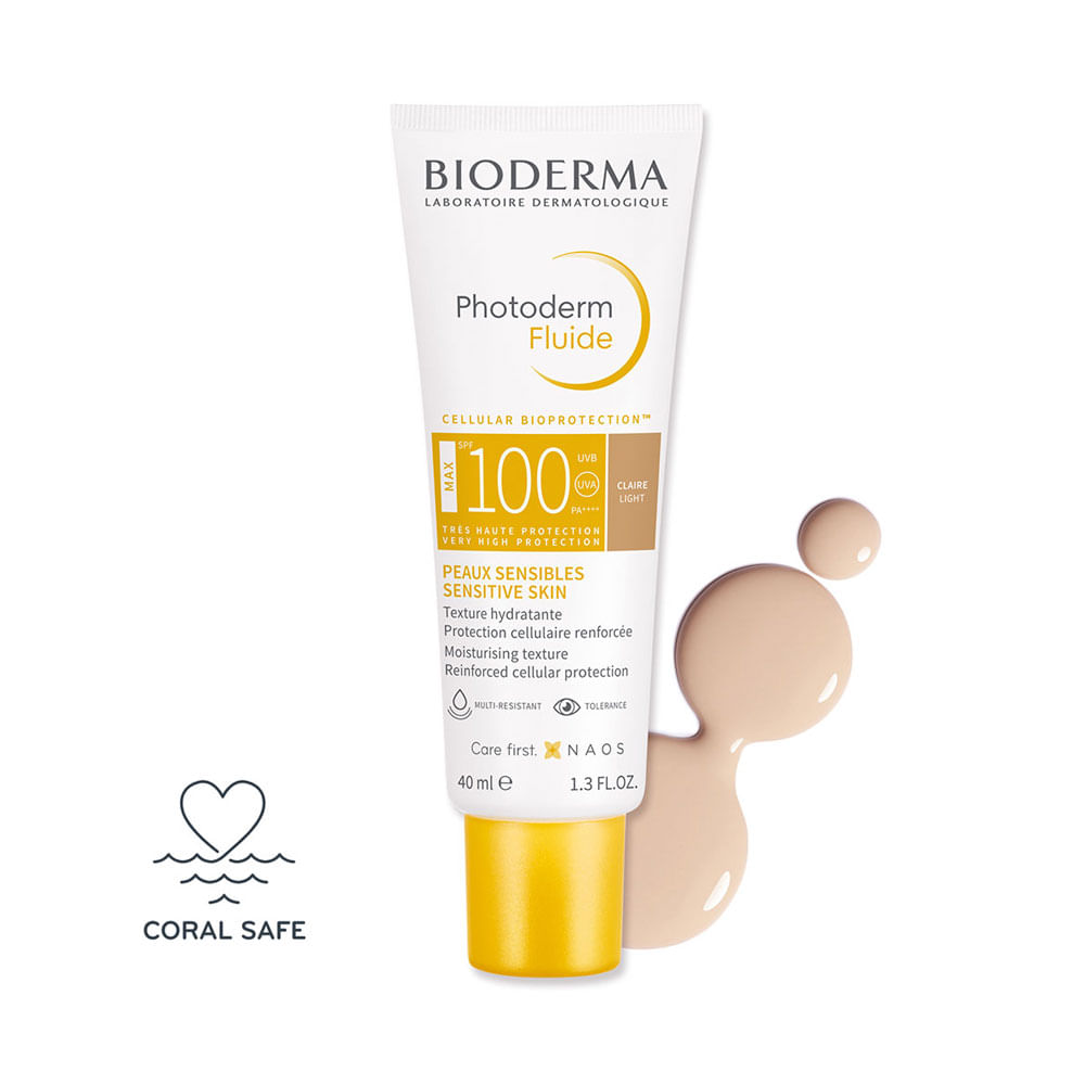 PHOTODERM FLUIDE MAX CLARO SPF 100 BIODERMA TUBO 40 ML