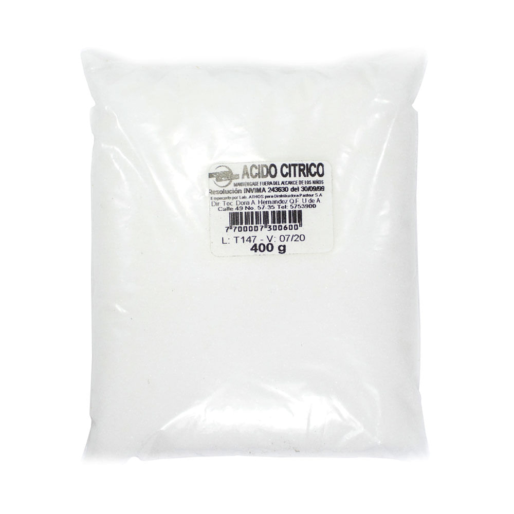 ACIDO CITRICO ATHOS POLVO BOLSA 400 G
