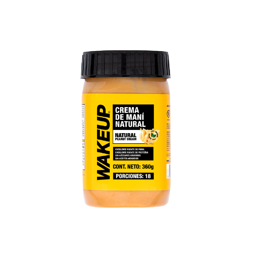 WAKEUP CREMA MANI NATURAL FRASCO DE VIDRIO 360 G