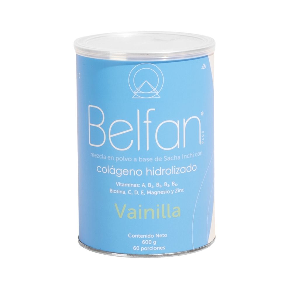 COLAGENO HIDROLIZADO BELFAN POLVO VAINILLA POTE 600 G