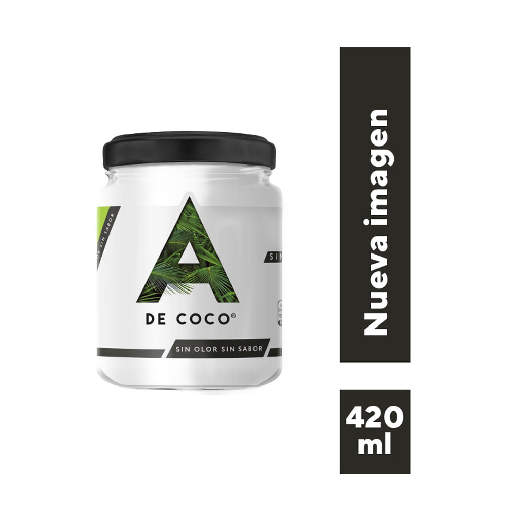 ACEITE COCO A DE COCO SIN OLOR-SABOR POTE 420 ML