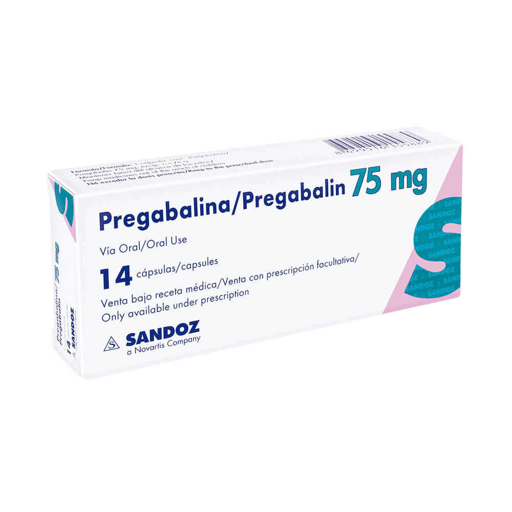 PREGABALINA SANDOZ (RG) TABLETA 75 MG