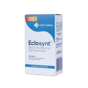 ECLOSYNT (BECLOMETASONA) 250 MCG INHALADOR 200 DOSIS