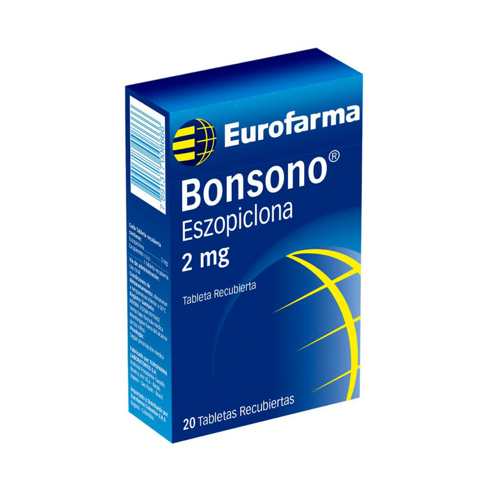 BONSONO TABLETAS RECUBIERTAS 2 MG