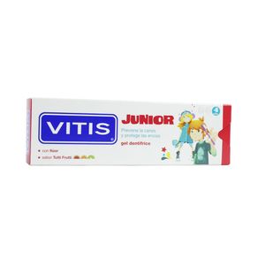 GEL DENTAL VITIS JUNIOR TUTTI-FRUTTI CAJA 75 ML
