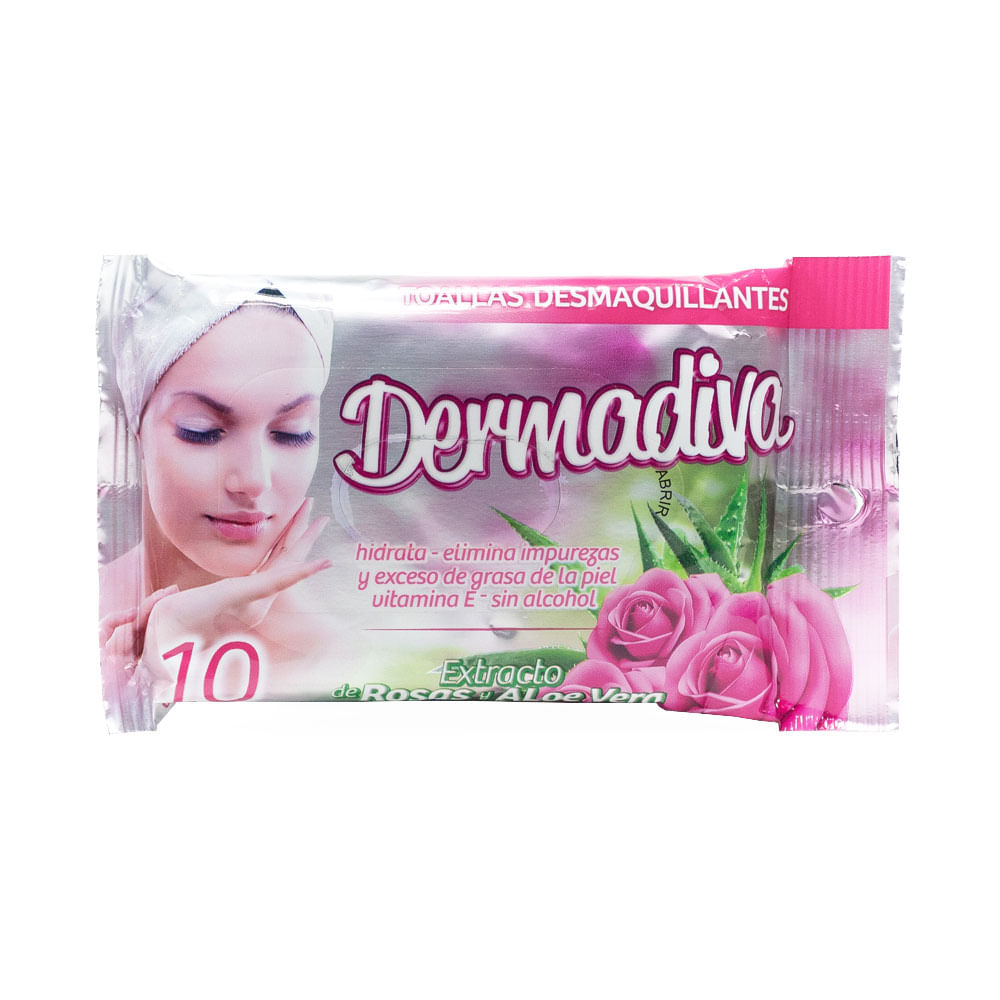 DERMAVIVA ALOE TOALLITAS DESMAQUILLADORAS