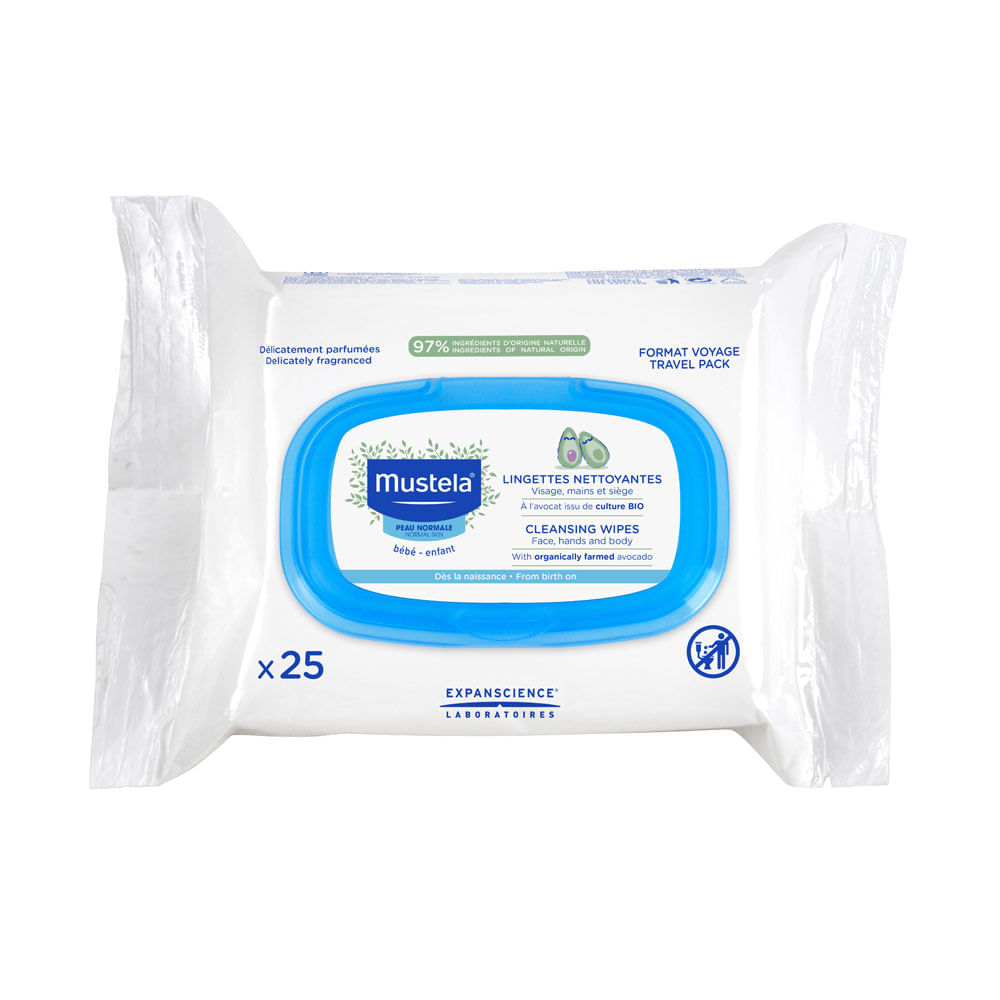 MUSTELA TOALLITAS BOLSA X 25 UNDS