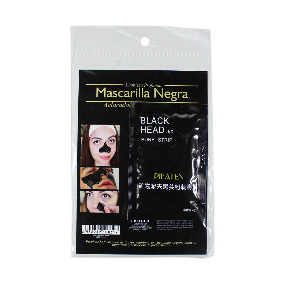 MASCARILLA NEGRA MIUS SOBRE 6 G