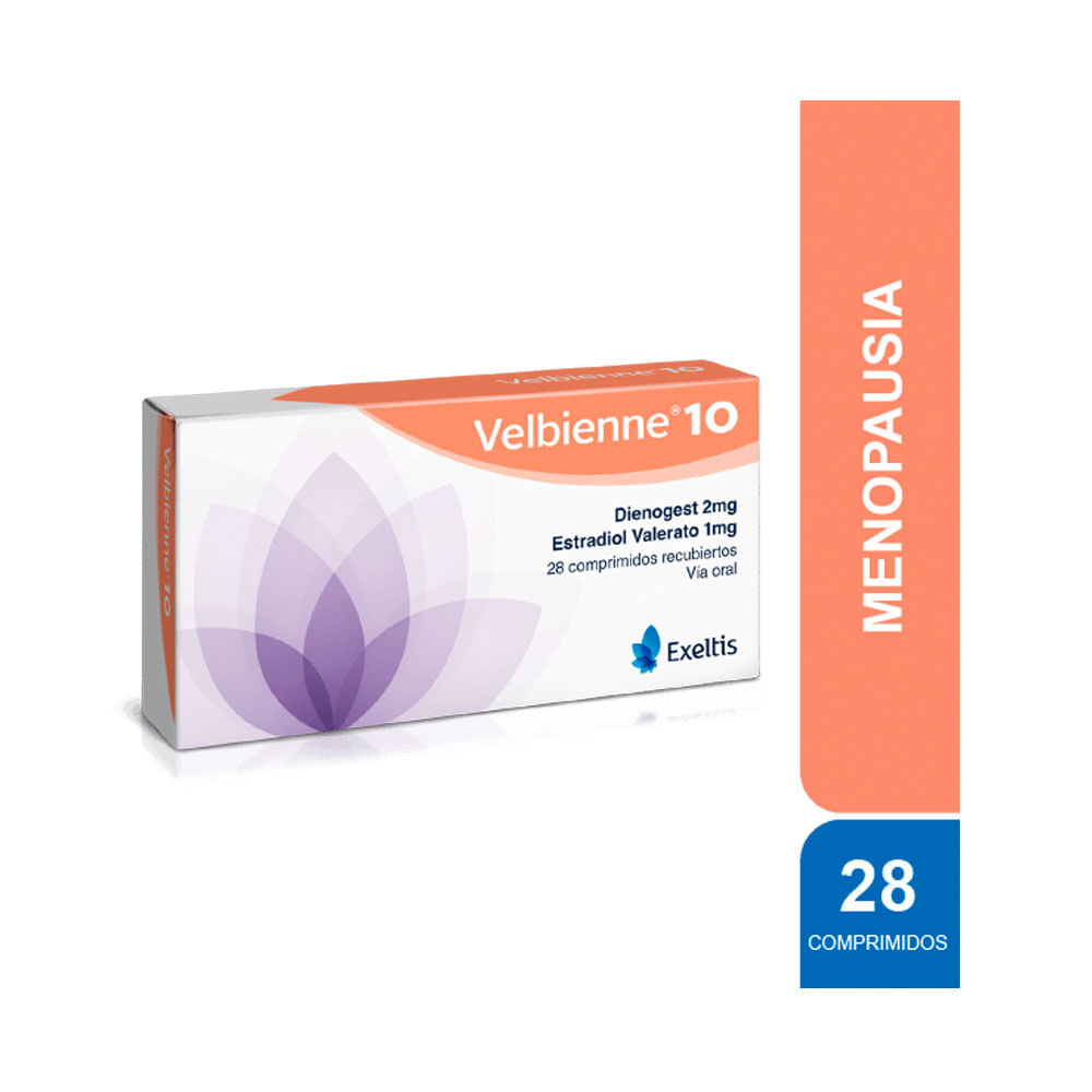 VELBIENNE 10 (RG) COMPRIMIDOS 2MG/1MG