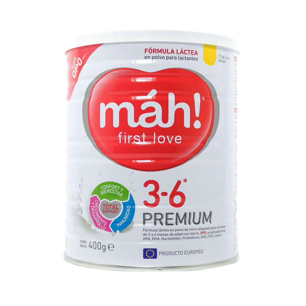MAH PREMIUM 3-6 MESES POLVO LATA 400 G