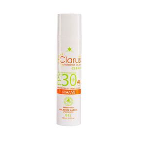 CLARUS SUN CLEAR GEL SPF 30 CAJA 100 ML