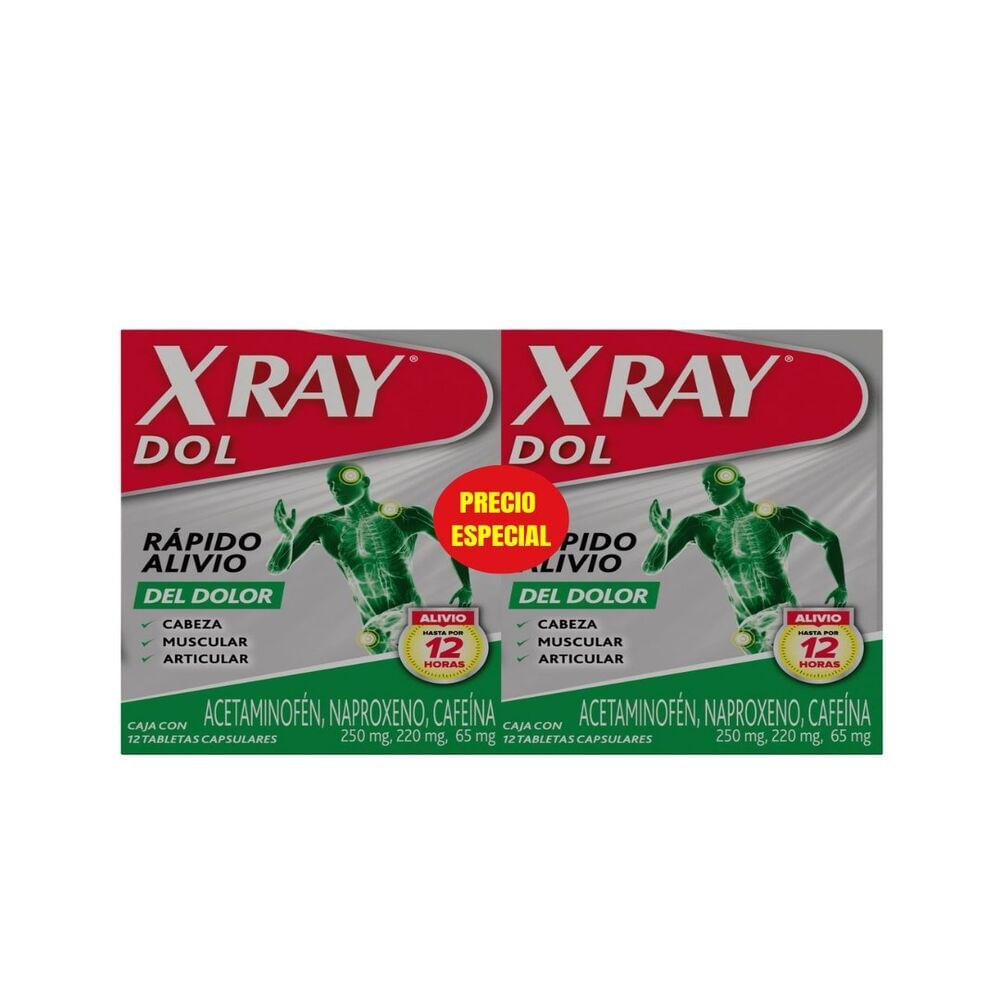 PREPACK X RAY DOL P.E CAJA 2 X 12 UNDS