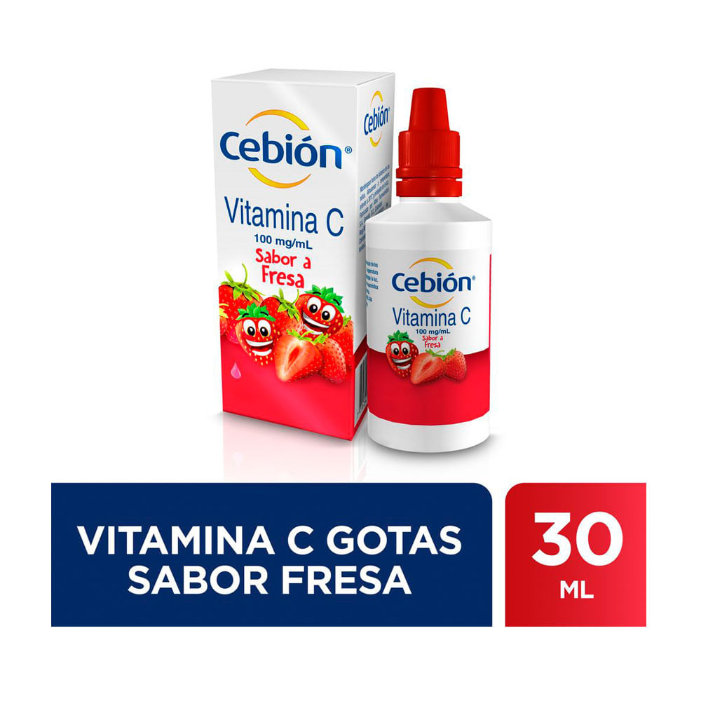 VITAMINA C CEBION GOTAS FRESA CAJA 30 ML