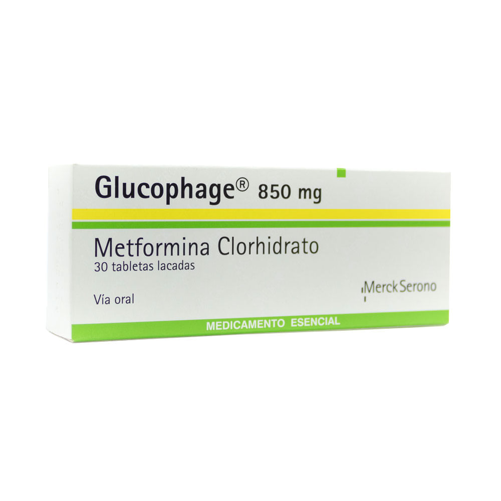 GLUCOPHAGE TABLETAS 850 MG