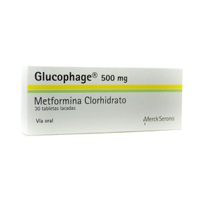 GLUCOPHAGE TABLETAS 500 MG