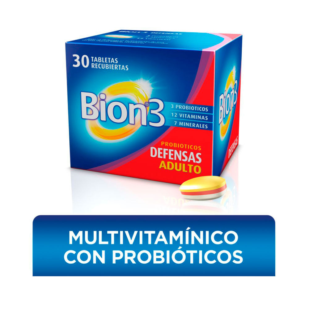VITAMINA BION 3 DEFENSAS TABLETAS CAJA X 30 UNDS
