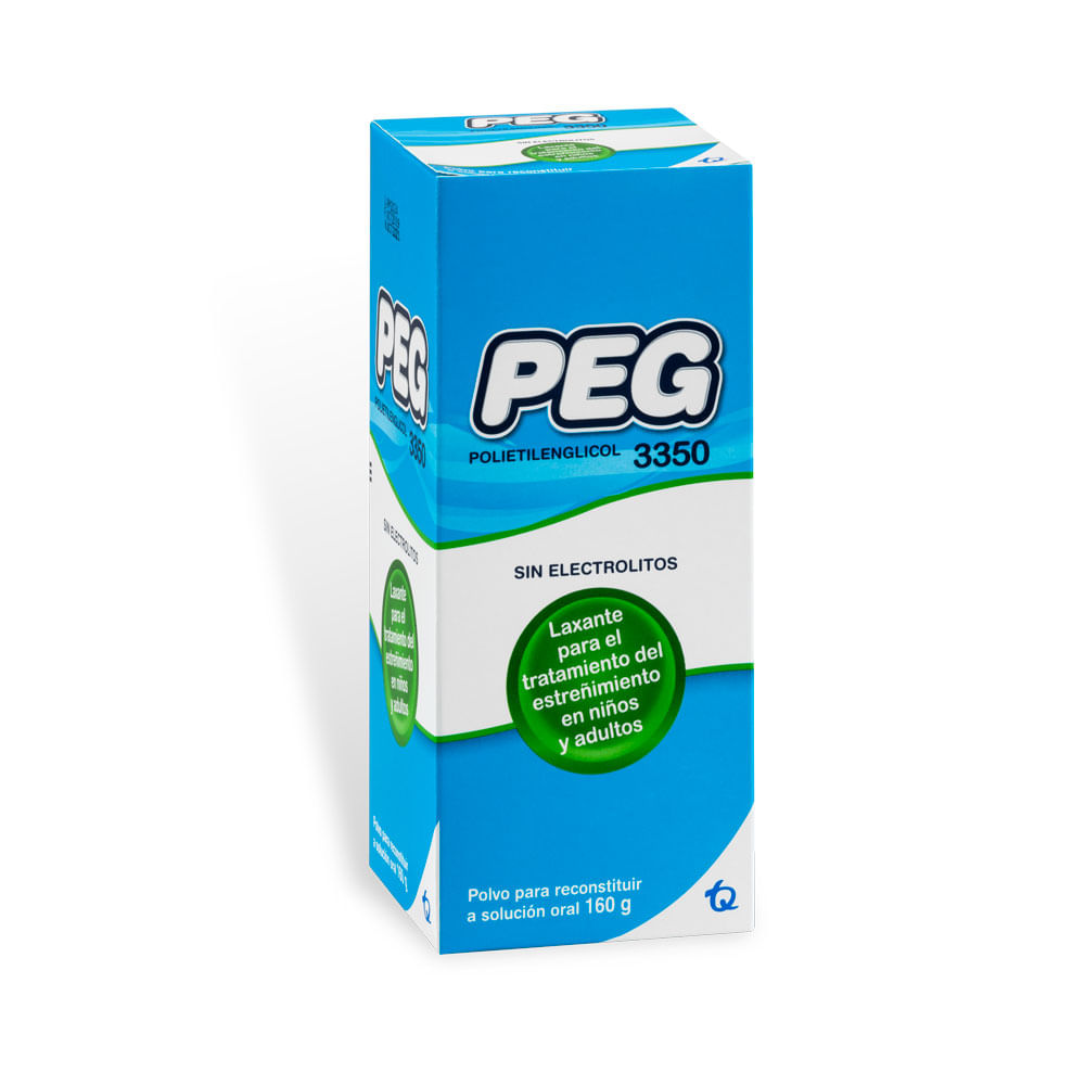 PEG POLIETILENGLICOL 3350 POLVO CAJA 160 G