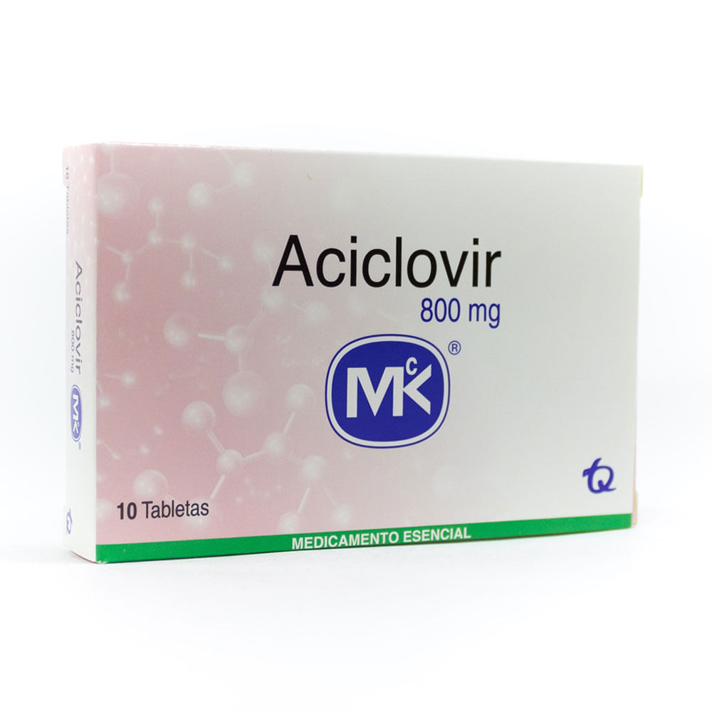 ACICLOVIR MK TABLETAS 800 MG CAJA X 10 UNDS