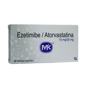 EZETIMIBA/ATORVASTATINA MK TABLETAS 10/20 MG