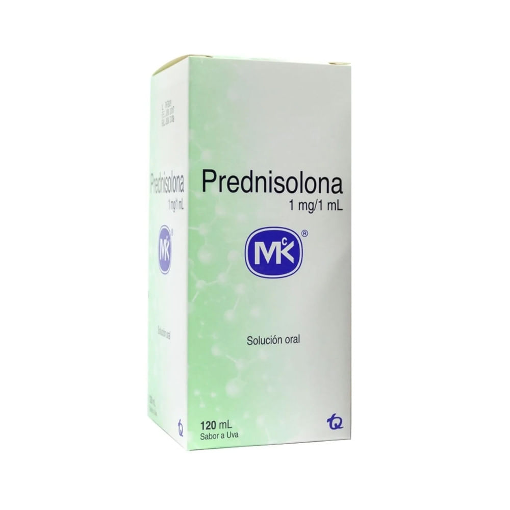 PREDNISOLONA MK JARABE 1 MG UVA CAJA 120 ML