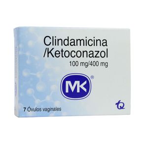 CLINDAMICINA + KETOCONAZOL MK OVULOS 100MG/400MG