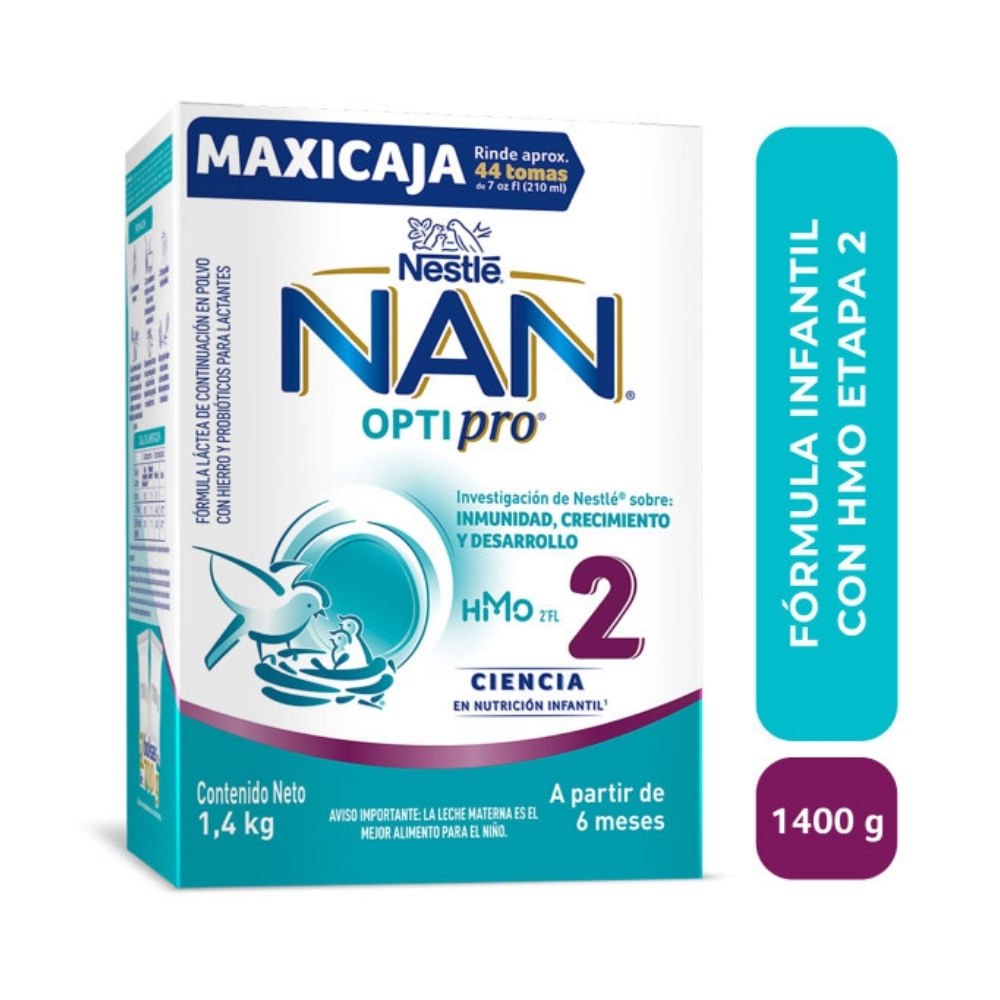 NAN OPTIPRO HMO 2 POLVO CAJA 1.4 KG