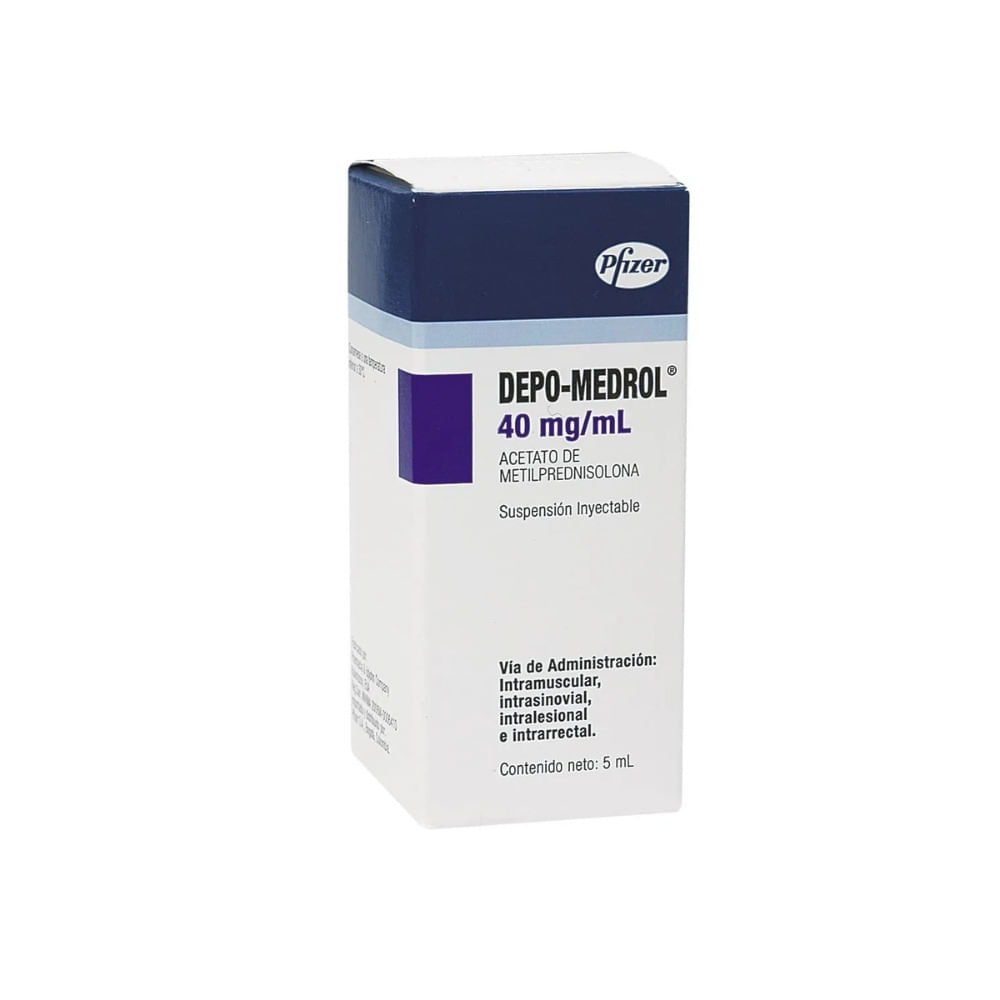 DEPO-MEDROL (RG) AMPOLLA 40 MG CAJA 5 ML