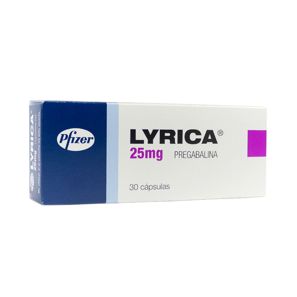 LYRICA (RG) CAPSULAS 25 MG