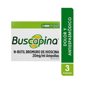 BUSCAPINA AMPOLLA 20 MG