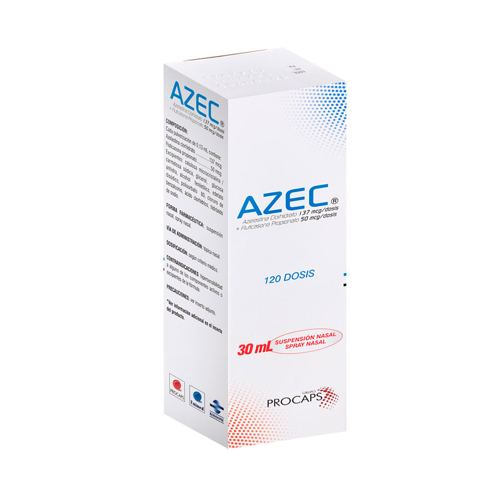AZEC SUSPENSION NASAL 137 MCG/50 MCG FRASCO 120 DOSIS