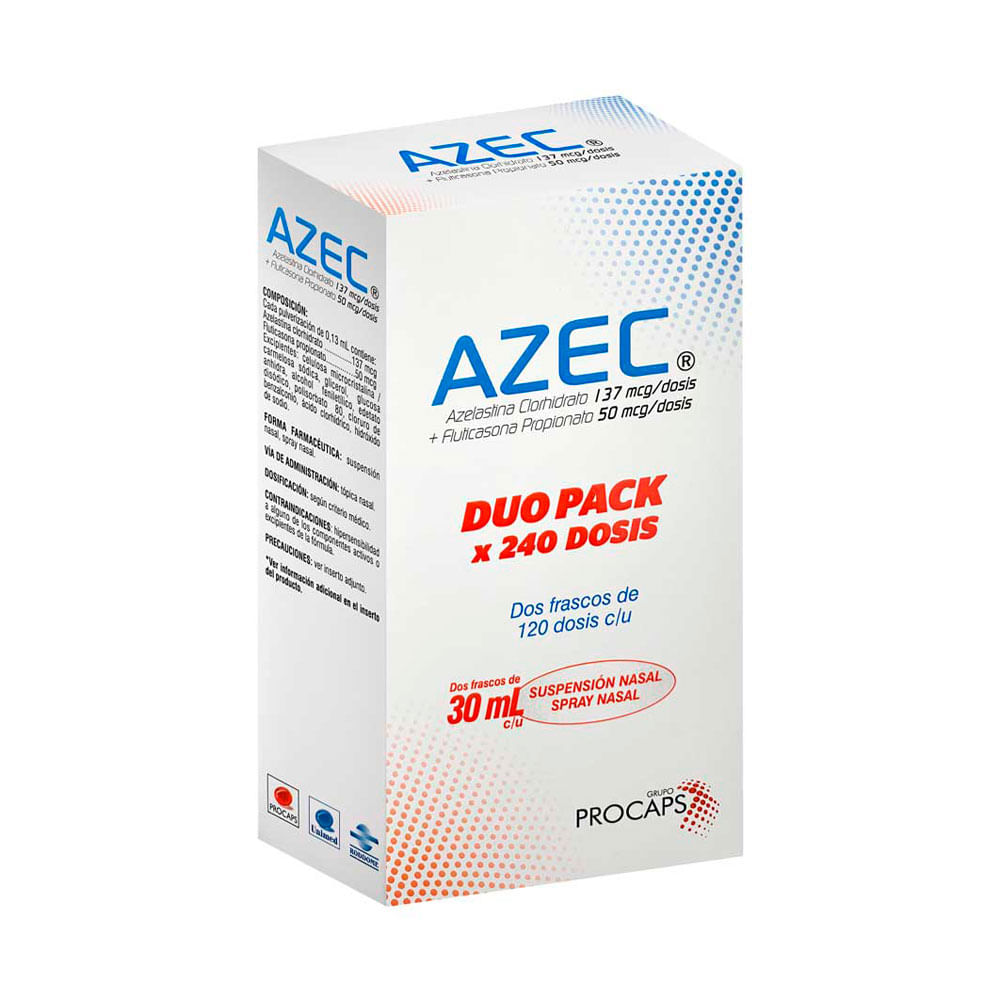 AZEC DUOPACK SUSPENSION NASAL 137 MCG/50 MCG FRASCO 240 DOSIS