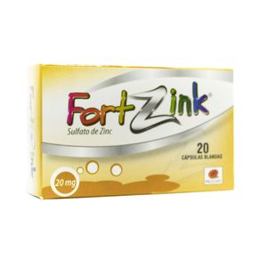 FORTZINK CAPSULAS 20 MG