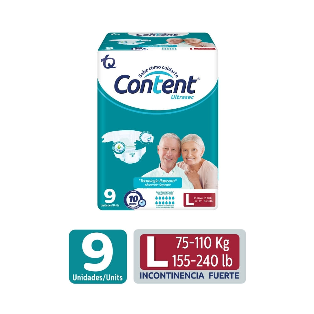 PAÑALES CONTENT ULTRASEC L