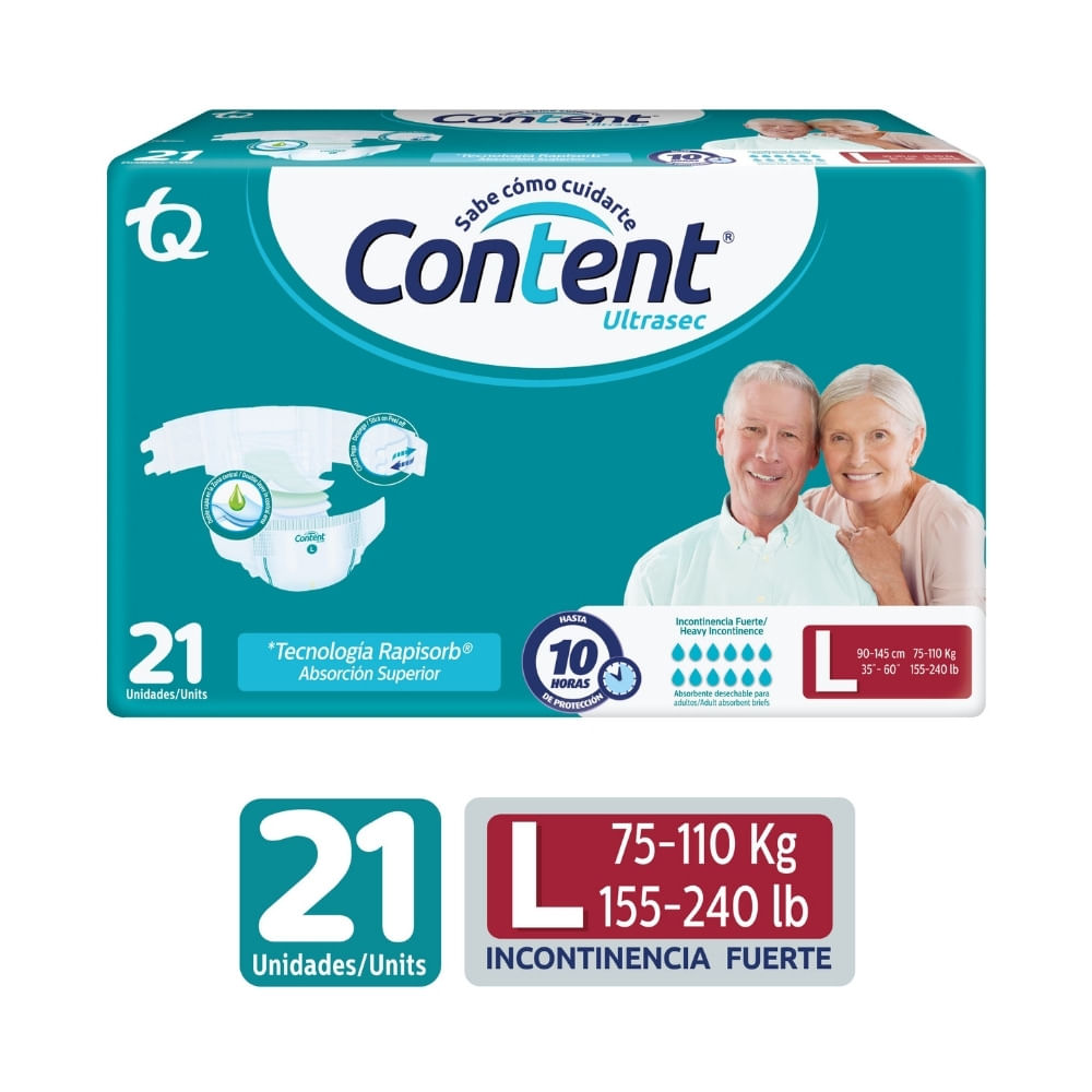 PAÑALES CONTENT ULTRASEC L