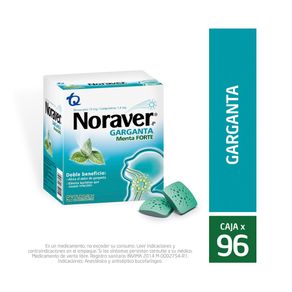 NORAVER GARGANTA TABLETAS MENTA