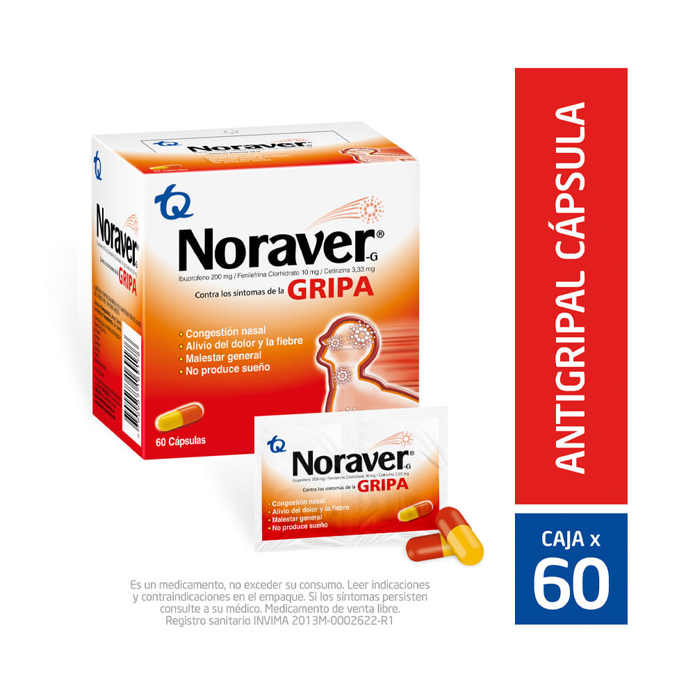 NORAVER GRIPA CAPSULAS