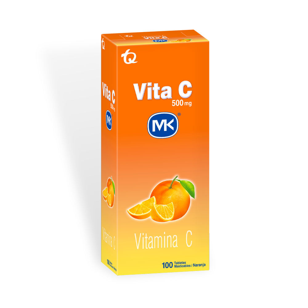 VITAMINA C MK T. MASTICABLES NARANJA