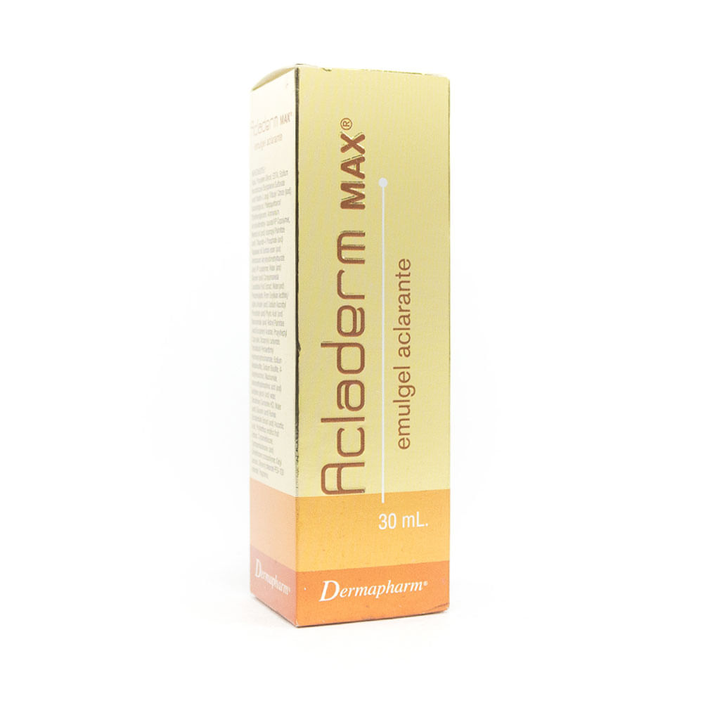 ACLADERM MAX ACLARANTE EMULGEL CAJA 30 ML