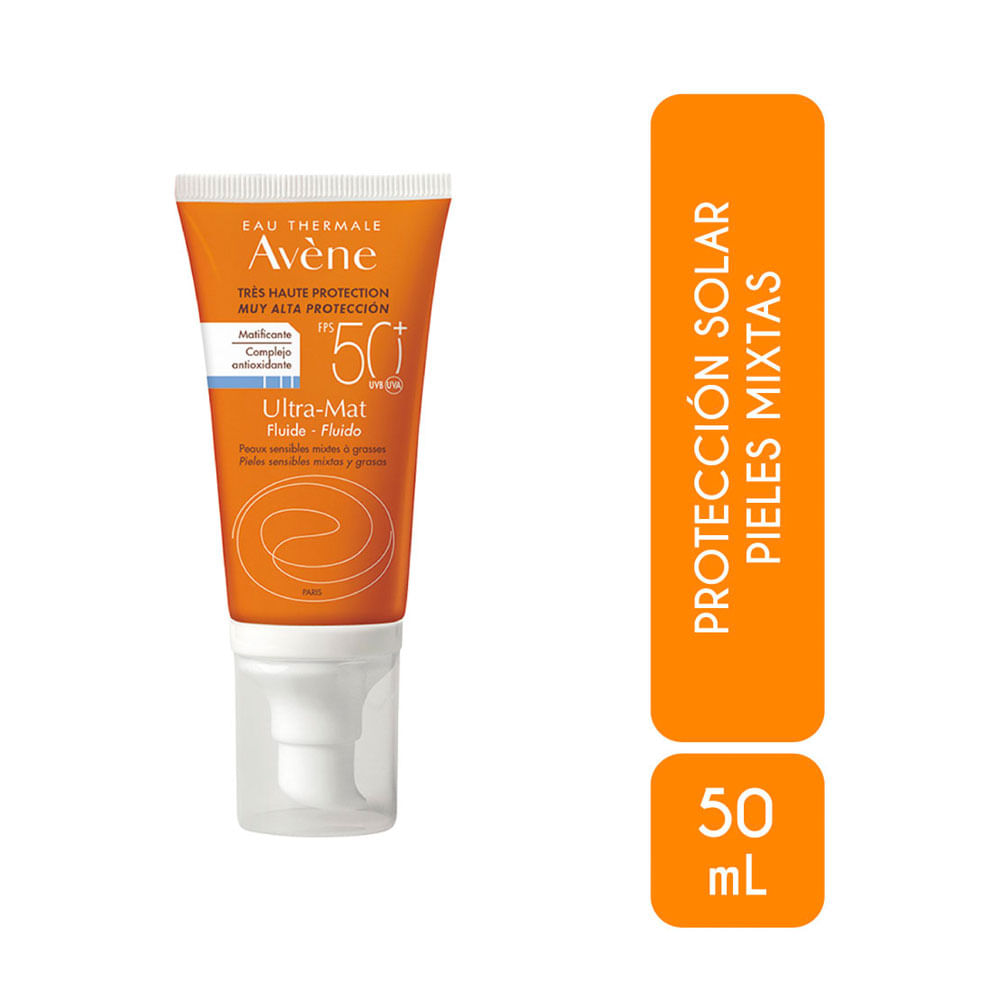 AVENE ULTRA-MAT PROTECTOR SOLAR SPF 50+ CAJA 50 ML