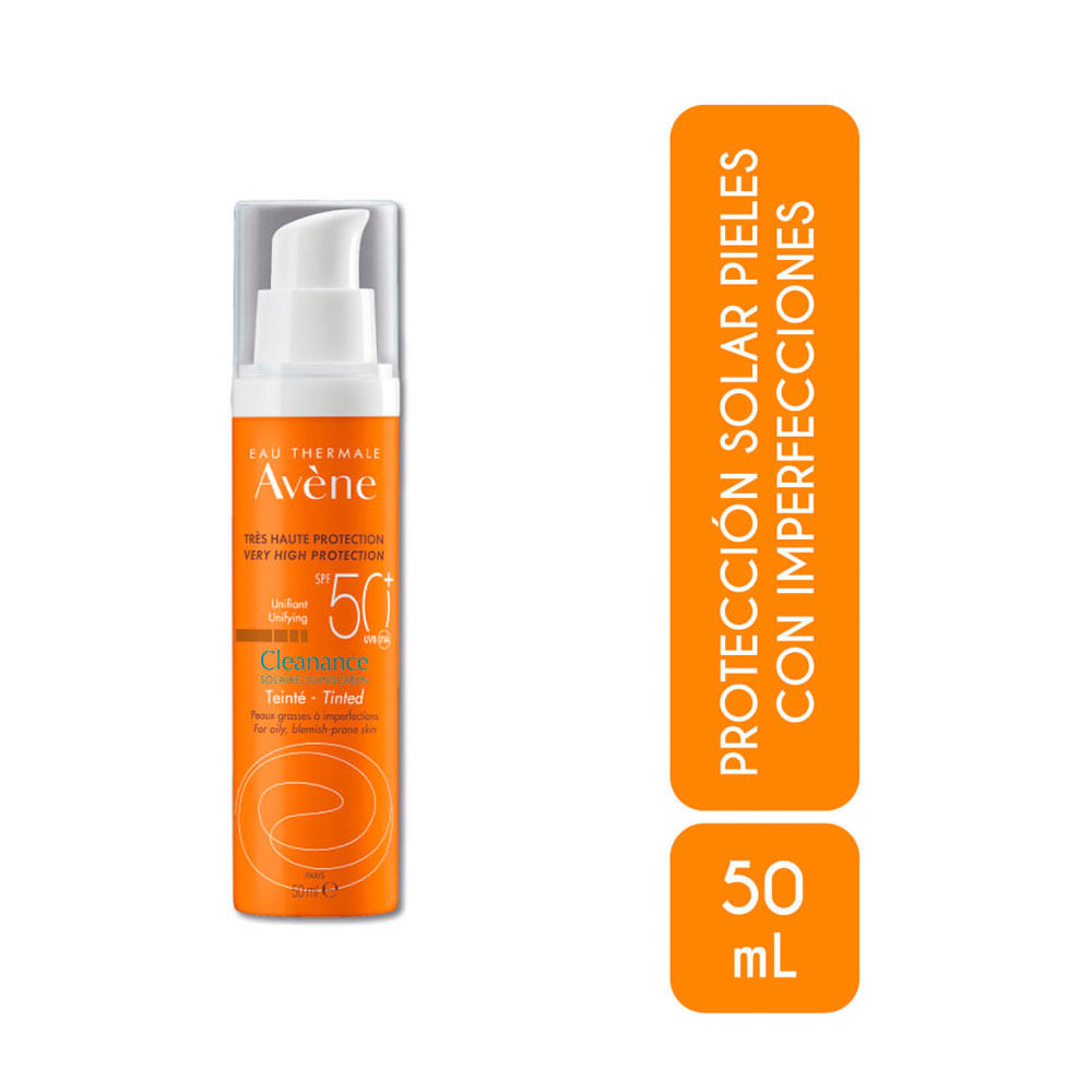 AVENE SOLAR CLEANANCE COLOR SPF 50+ TUBO 50 ML