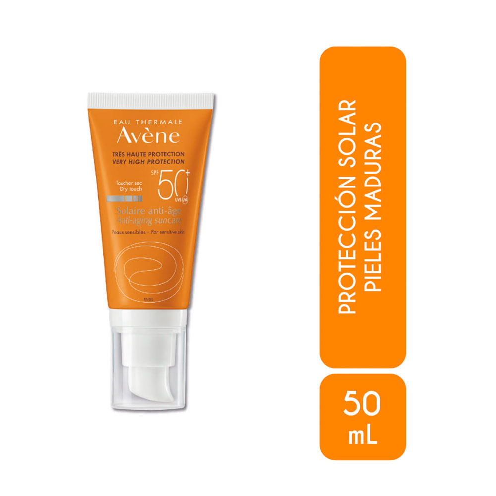 AVENE SOLAR ANTIEDAD TOQUE SEC EMULSION SPF 50+ CAJA 50 ML